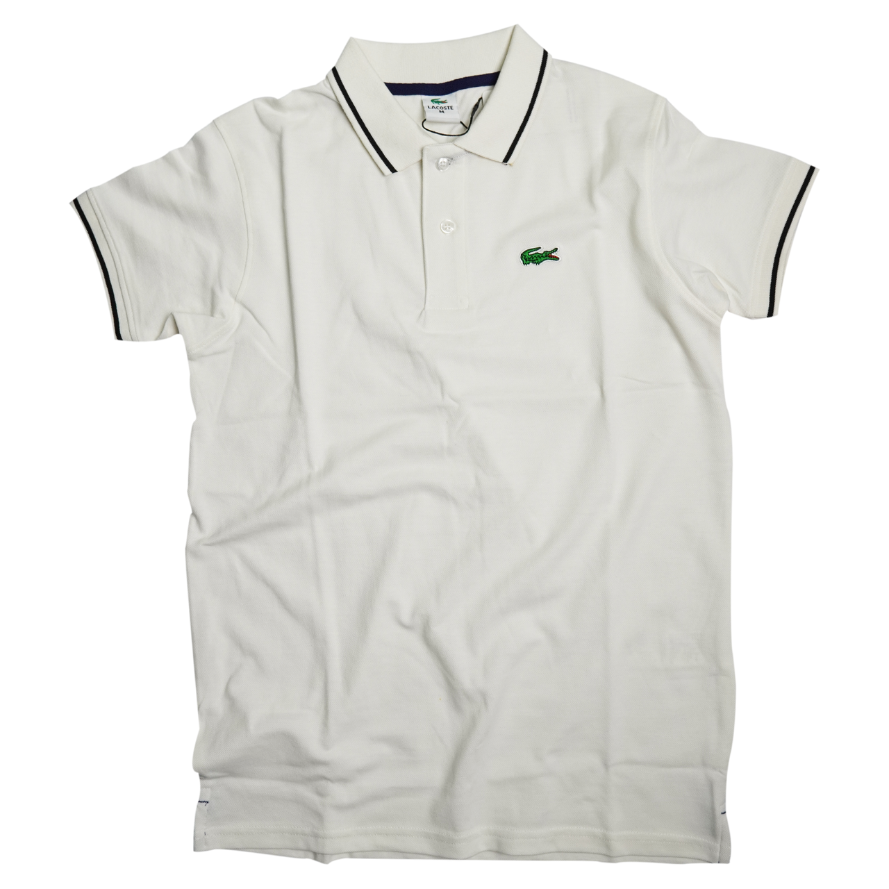 Slim fit white polo