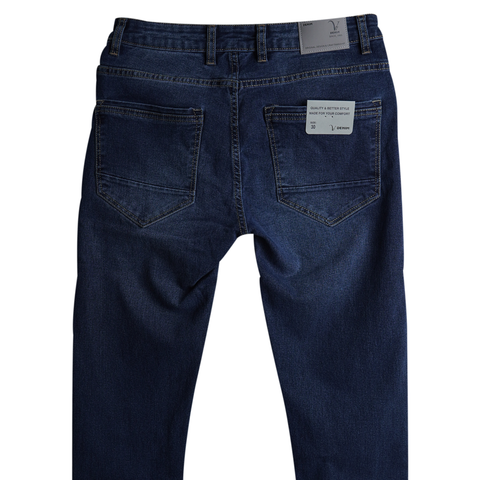 V7 dark wash denim