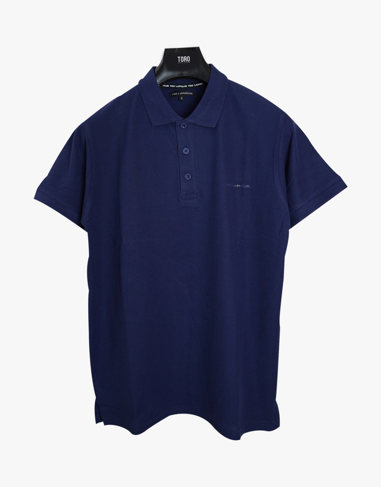 Navy blue polo shirt