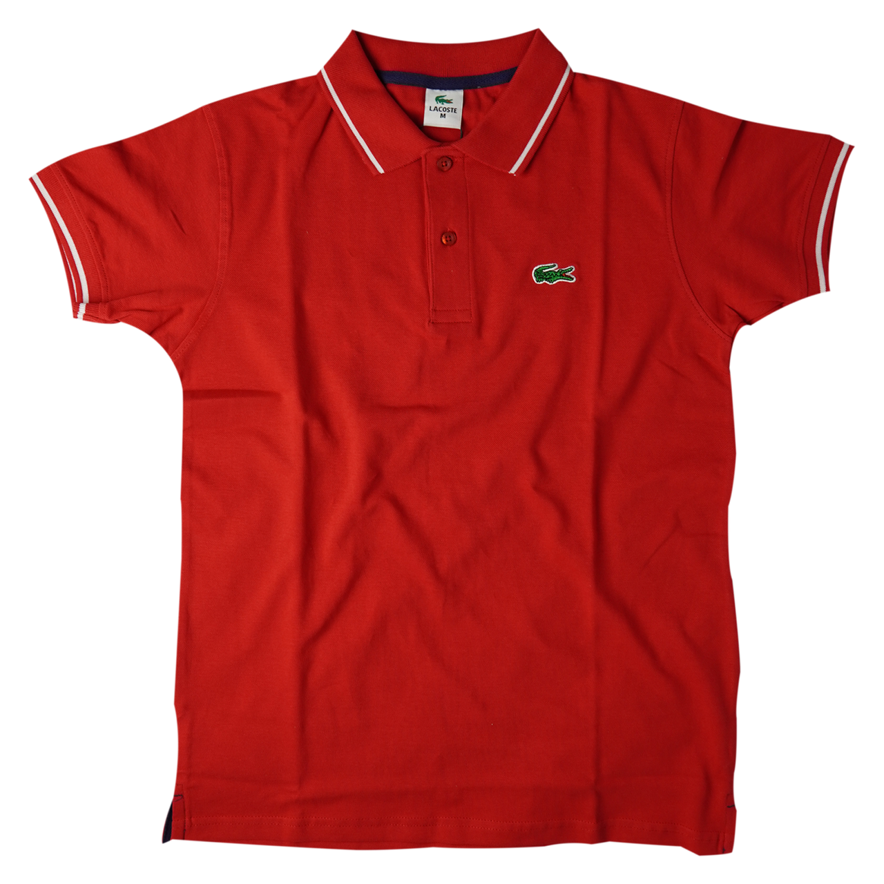 Slim fit red polo