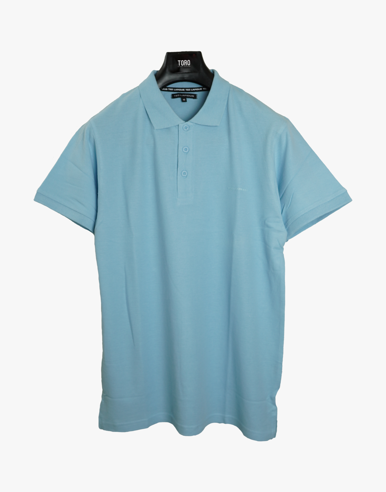 Light blue polo shirt